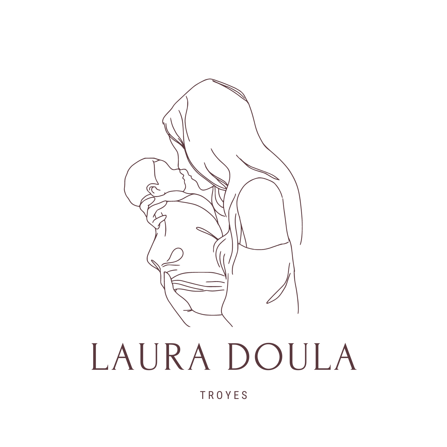 Laura Doula troyes logo HD Noir